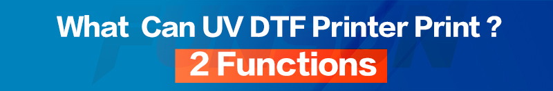 Multifunctional /All Color UV DTF Printer