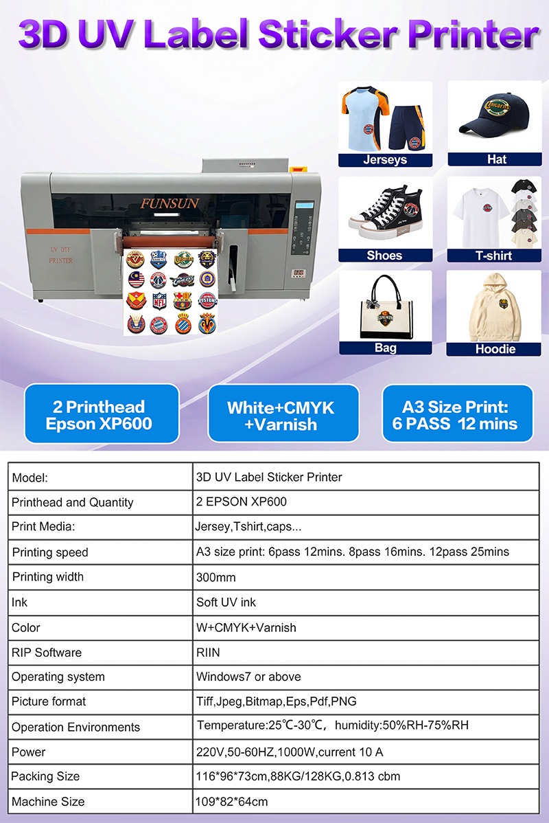 F600 3D UV Label Sticker Printer F600 3D UV Label Sticker Printer