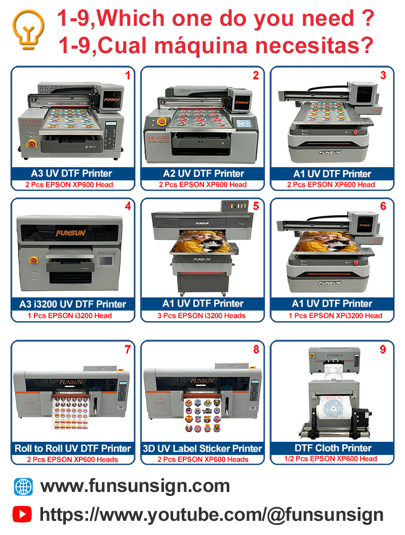 Funsun A1 UV Flatbed Printer Funsun A1 UV Flatbed Printer