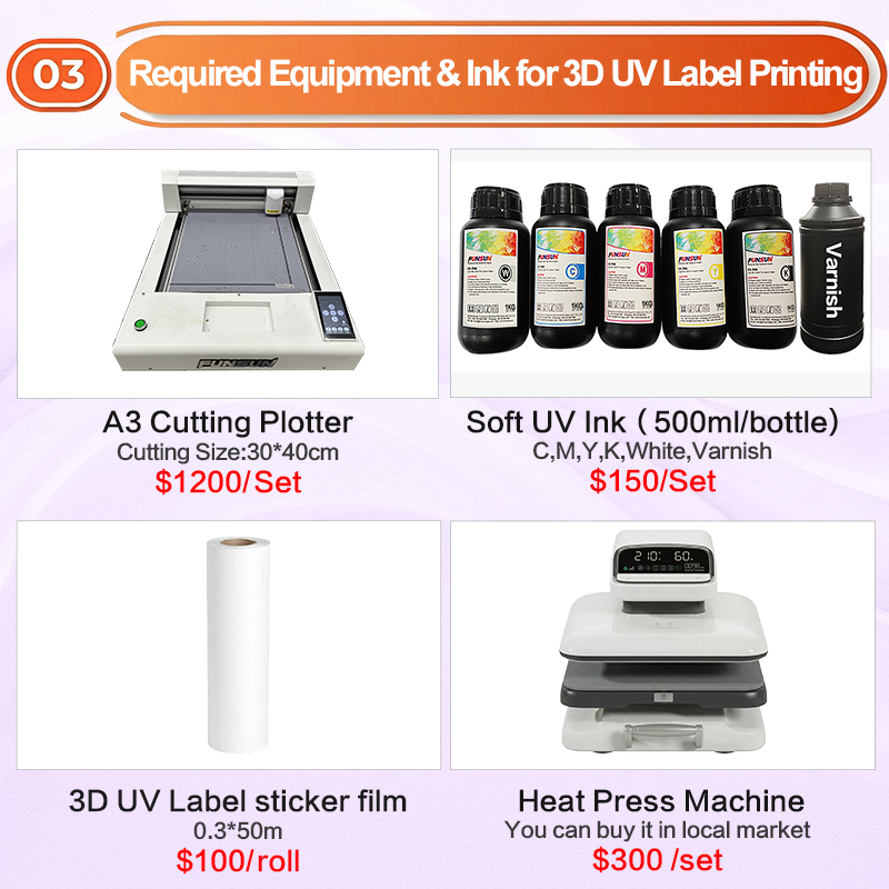 F600 3D UV Label Sticker Printer F600 3D UV Label Sticker Printer