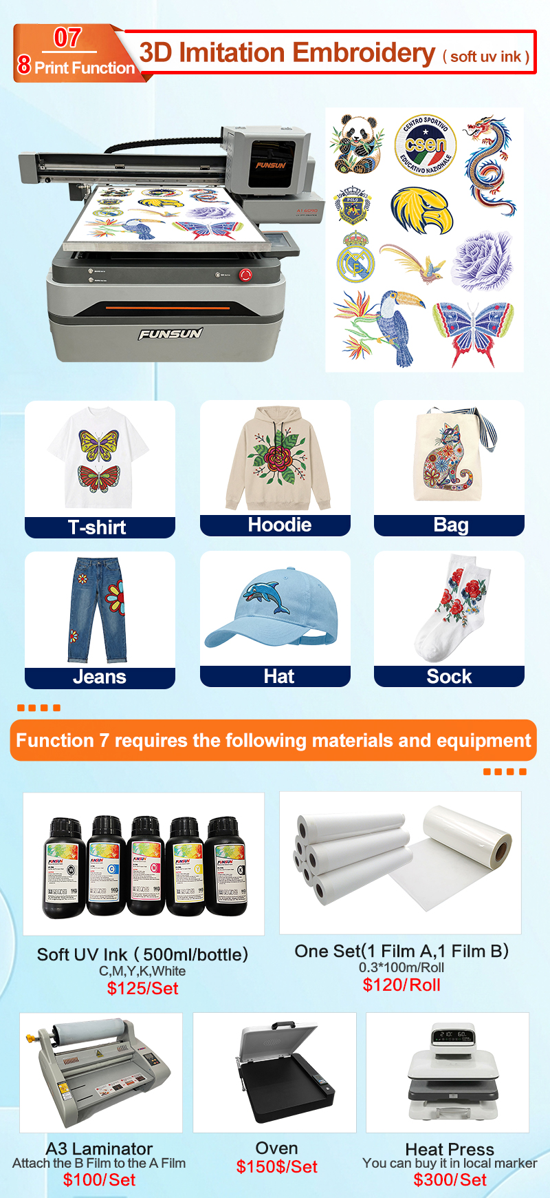Funsun A1 UV Flatbed Printer Funsun A1 UV Flatbed Printer