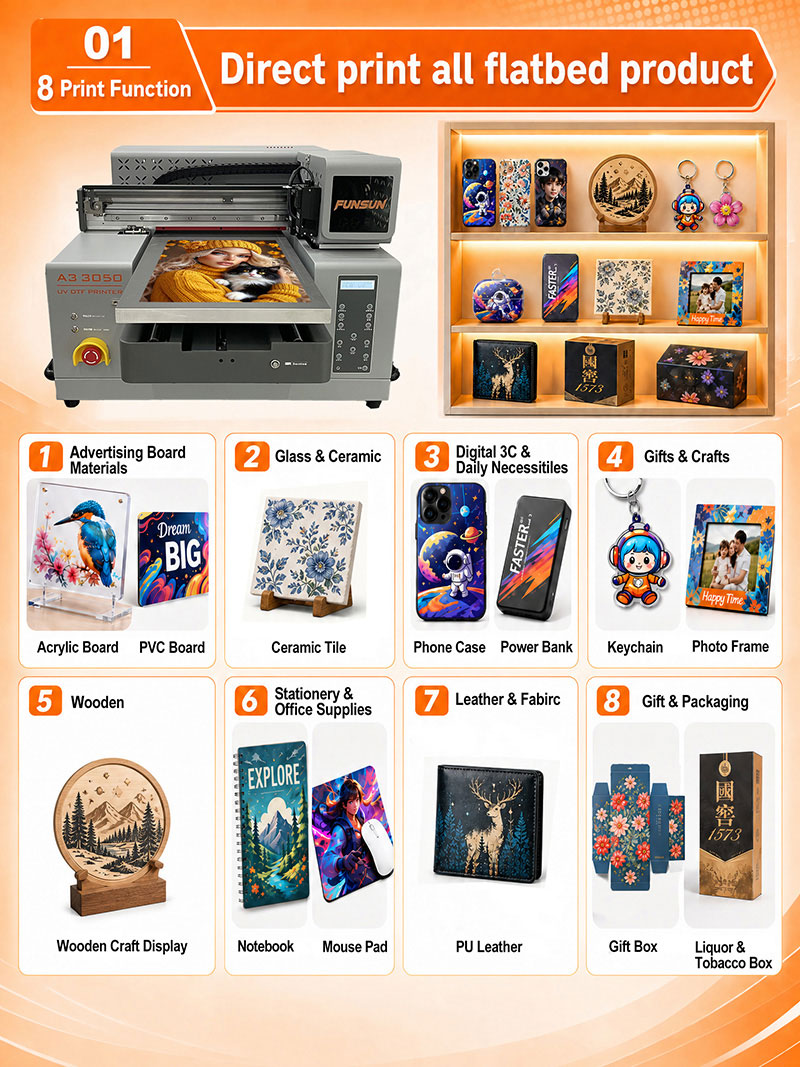 Funsun A3 UV DTF Sticker Printer