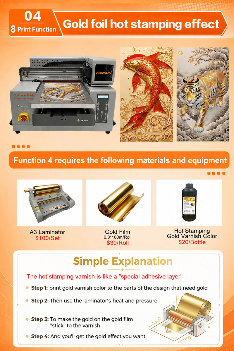 Funsun A3 UV DTF Sticker Printer