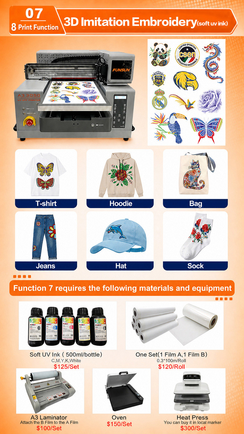 Funsun A3 UV DTF Sticker Printer