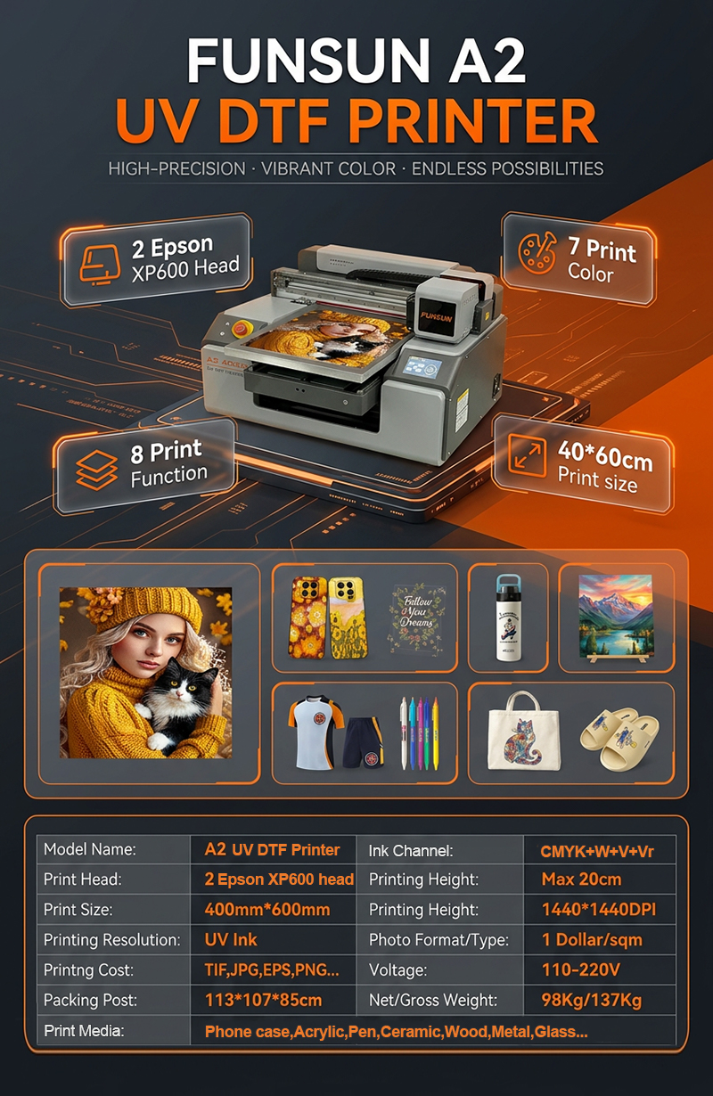 Funsun A2 UV DTF Sticker Printe Funsun A2 UV DTF Sticker Printe