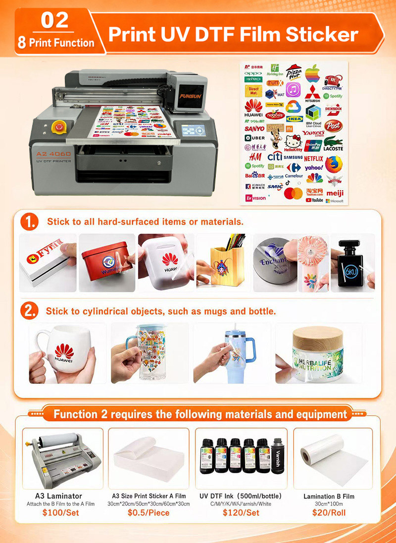 Funsun A2 UV DTF Sticker Printe Funsun A2 UV DTF Sticker Printe