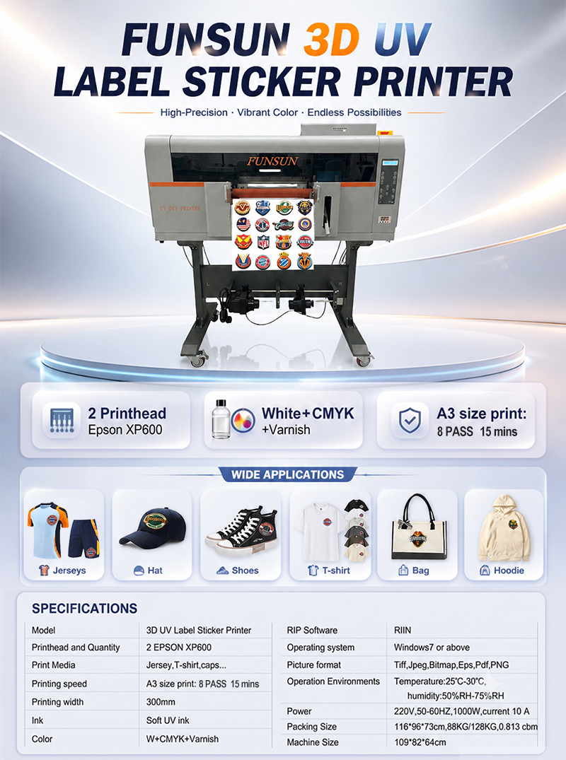 F600 3D UV Label Sticker Printer F600 3D UV Label Sticker Printer