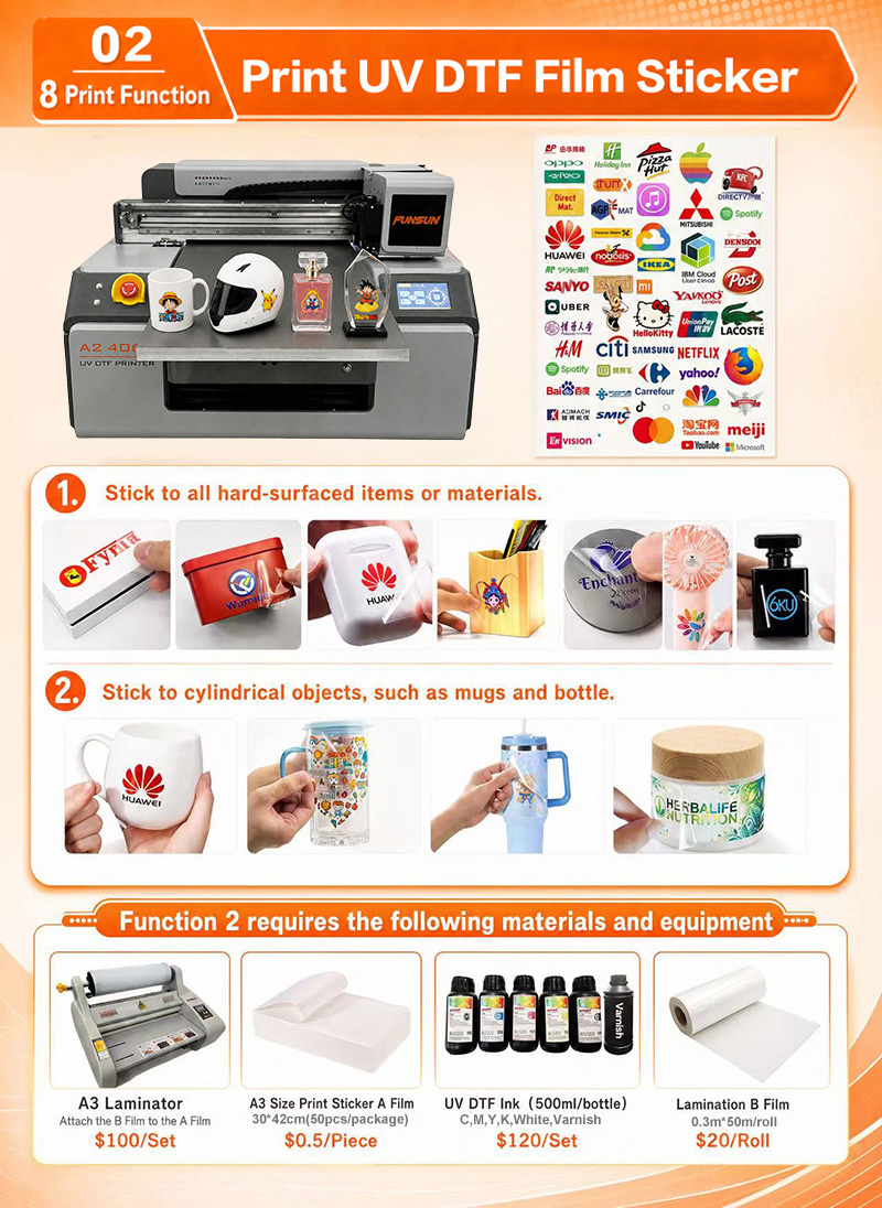 Funsun A2 UV DTF Sticker Printe Funsun A2 UV DTF Sticker Printe