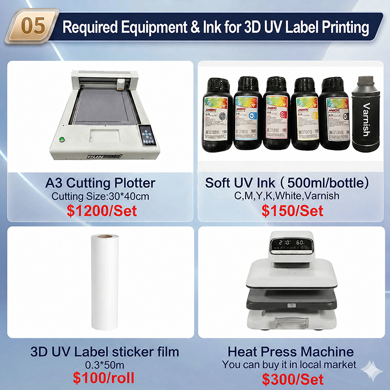 F600 3D UV Label Sticker Printer F600 3D UV Label Sticker Printer