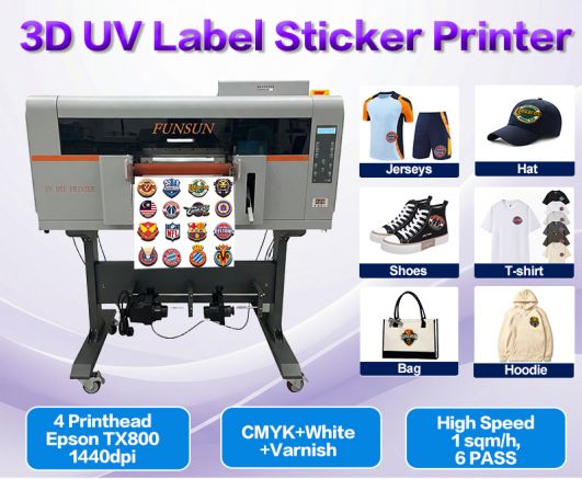 F600 3D UV Label Sticker Printer