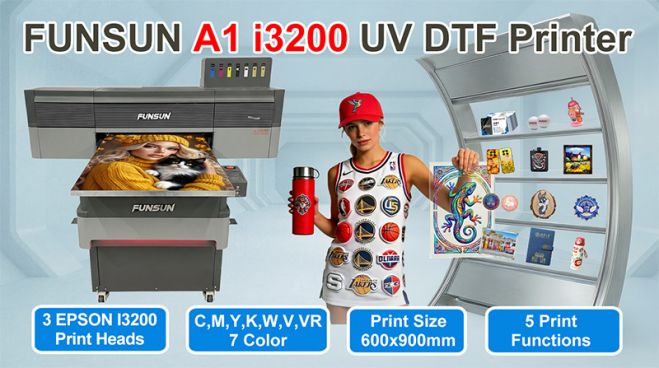 A1 6090 (i3200 ）UV DTF Printer